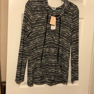 Chelsea Sky SzL Black White lightweight Hoodie New